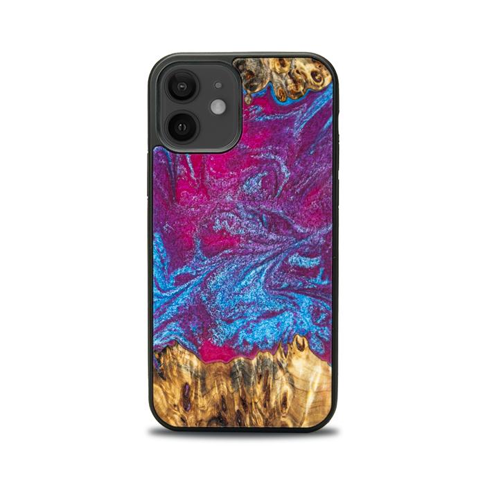 iPhone 12 Handyhülle aus Harz und Holz - Synergy#E3