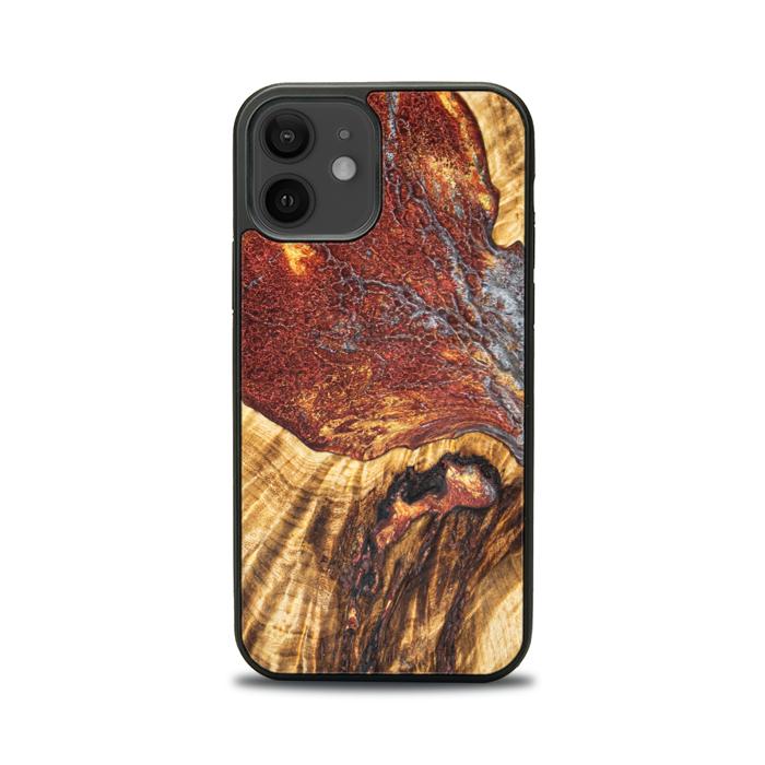 iPhone 12 Handyhülle aus Harz und Holz - Synergy#E9