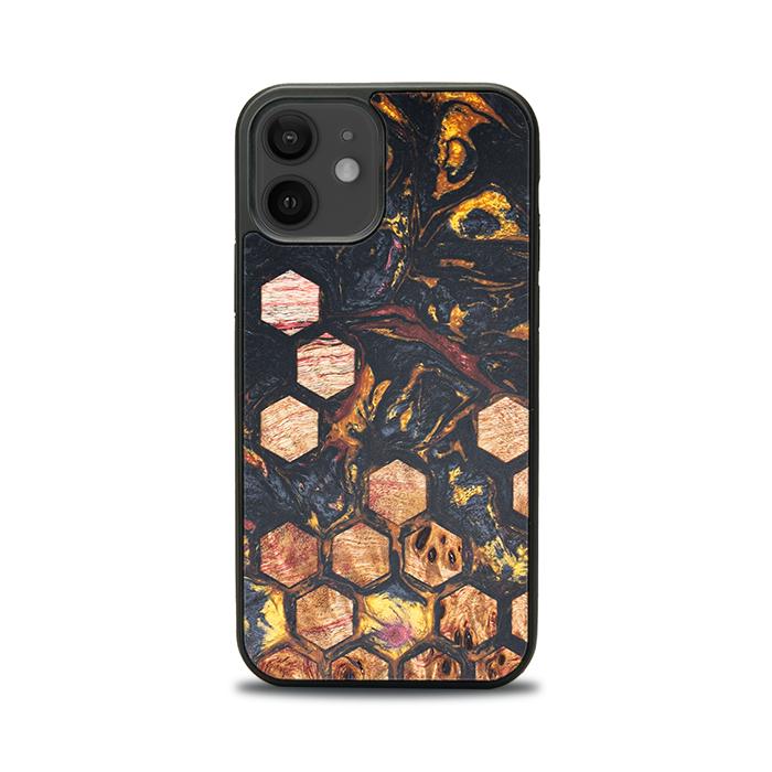 iPhone 12 Handyhülle aus Harz und Holz - Synergy#F26