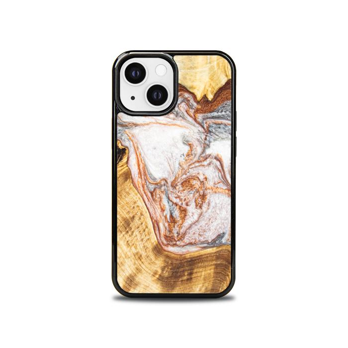 iPhone 13 Mini Handyhülle aus Harz und Holz - Synergy#E5