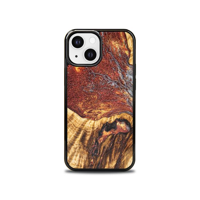 iPhone 13 Mini Handyhülle aus Harz und Holz - Synergy#E9