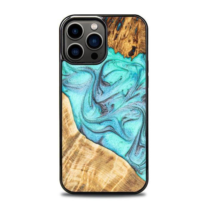 iPhone 13 Pro Max Handyhülle aus Harz und Holz - Synergy#E16