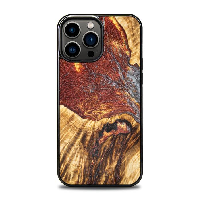 iPhone 13 Pro Max Handyhülle aus Harz und Holz - Synergy#E9
