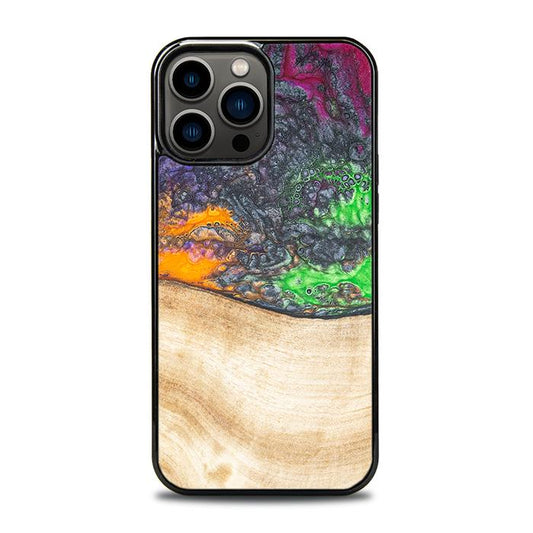 iPhone 13 Pro Max Handyhülle aus Harz und Holz - Synergy#F1