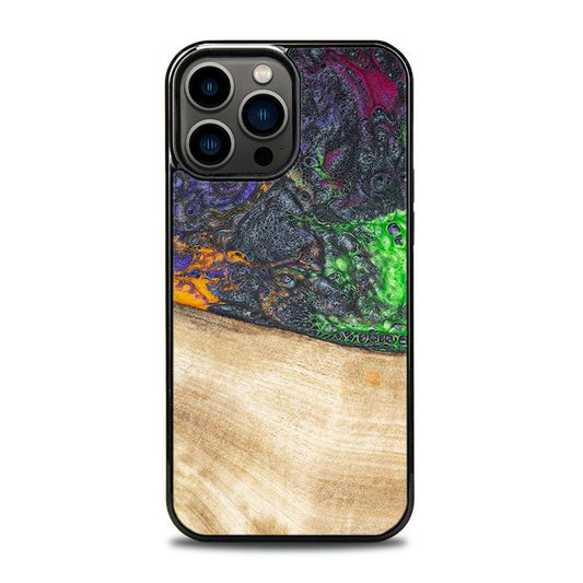 iPhone 13 Pro Max Handyhülle aus Harz und Holz - Synergy#F10