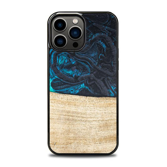 iPhone 13 Pro Max Handyhülle aus Harz und Holz - Synergy#F13