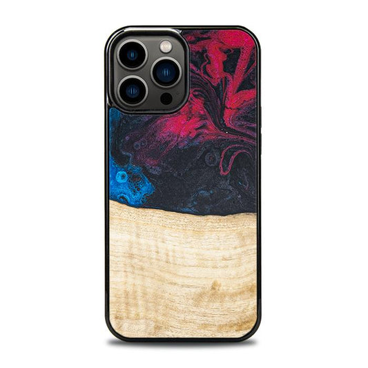 iPhone 13 Pro Max Handyhülle aus Harz und Holz - Synergy#F14