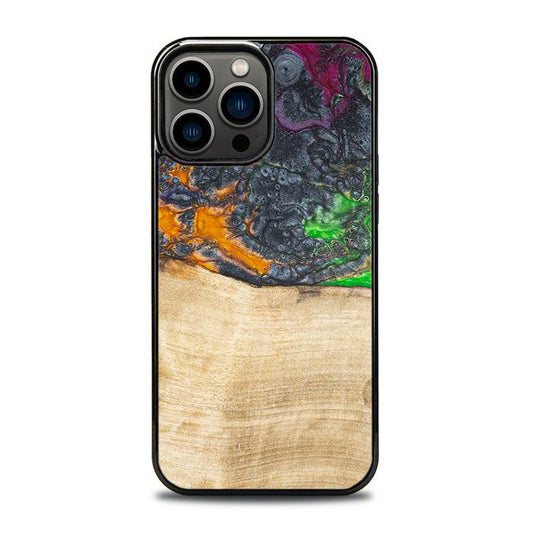 iPhone 13 Pro Max Handyhülle aus Harz und Holz - Synergy#F16
