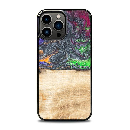 iPhone 13 Pro Max Handyhülle aus Harz und Holz - Synergy#F2