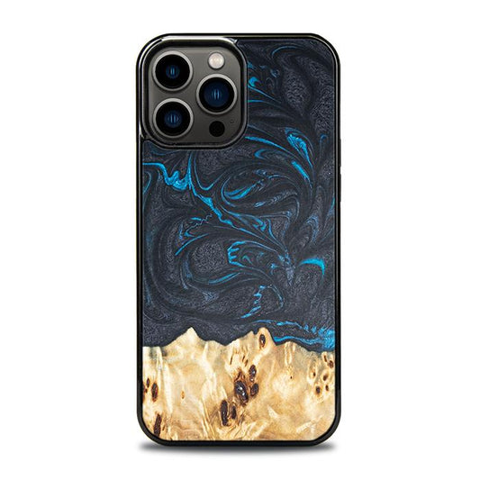 iPhone 13 Pro Max Handyhülle aus Harz und Holz - Synergy#F21