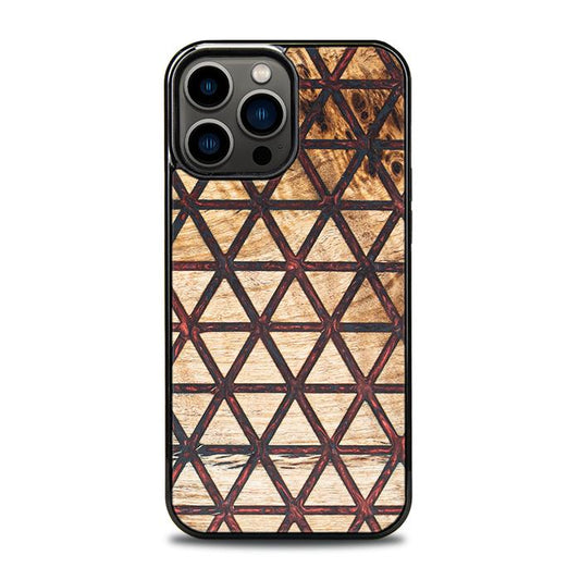iPhone 13 Pro Max Handyhülle aus Harz und Holz - Synergy#F22