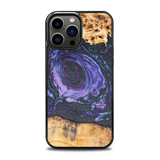 iPhone 13 Pro Max Handyhülle aus Harz und Holz - Synergy#F24