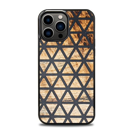 iPhone 13 Pro Max Handyhülle aus Harz und Holz - Synergy#F29