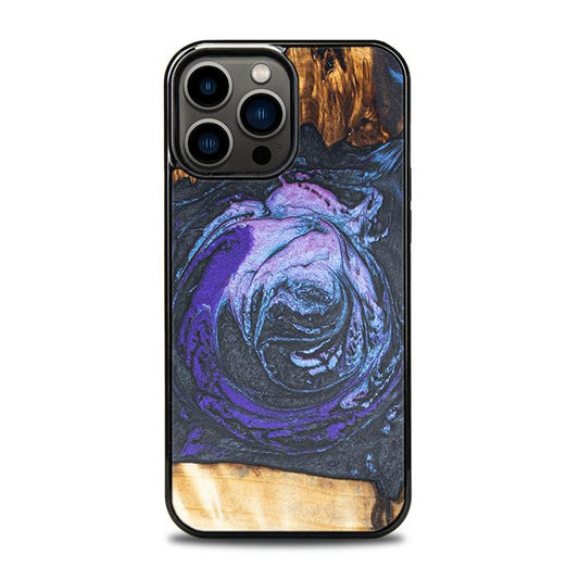 iPhone 13 Pro Max Handyhülle aus Harz und Holz - Synergy#F34