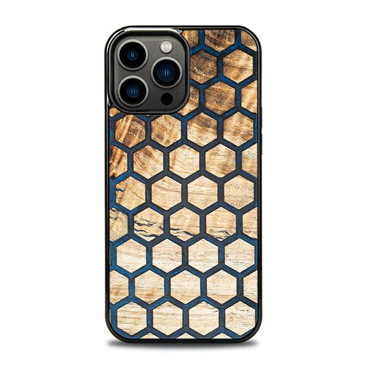 iPhone 13 Pro Max Handyhülle aus Harz und Holz - Synergy#F36
