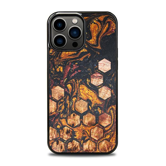 iPhone 13 Pro Max Handyhülle aus Harz und Holz - Synergy#F38