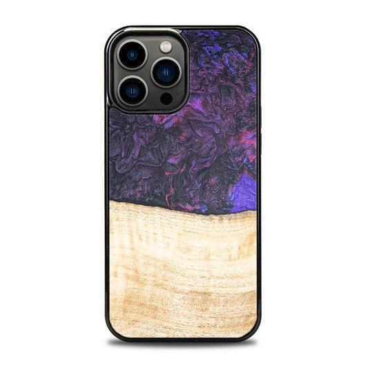 iPhone 13 Pro Max Handyhülle aus Harz und Holz - Synergy#F4
