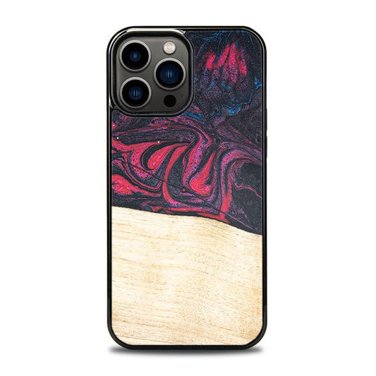 iPhone 13 Pro Max Handyhülle aus Harz und Holz - Synergy#F5