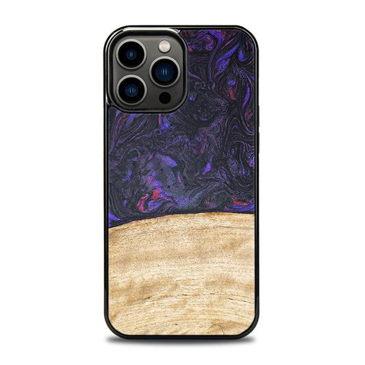 iPhone 13 Pro Max Handyhülle aus Harz und Holz - Synergy#F7