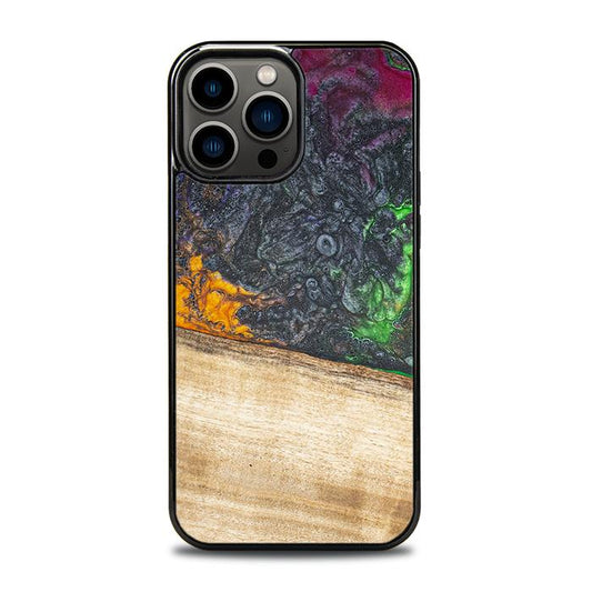 iPhone 13 Pro Max Handyhülle aus Harz und Holz - Synergy#F8