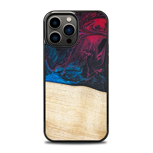 iPhone 13 Pro Max Handyhülle aus Harz und Holz - Synergy#F9