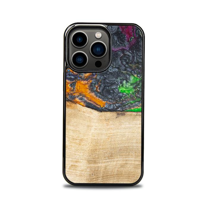iPhone 13 Pro Handyhülle aus Harz und Holz - Synergy#F16