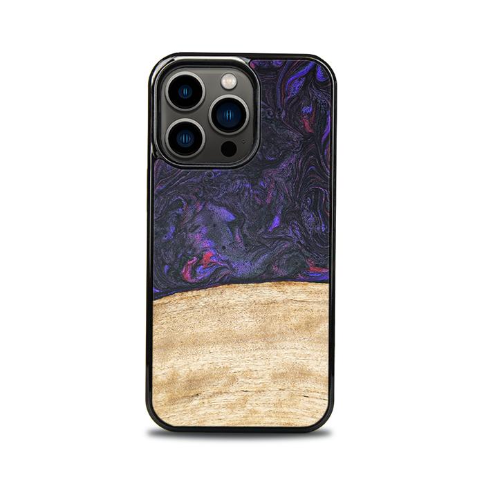 iPhone 13 Pro Handyhülle aus Harz und Holz - Synergy#F7