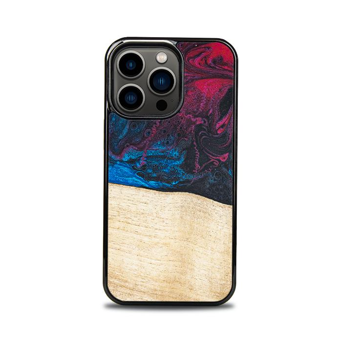 iPhone 13 Pro Handyhülle aus Harz und Holz - Synergy#F9