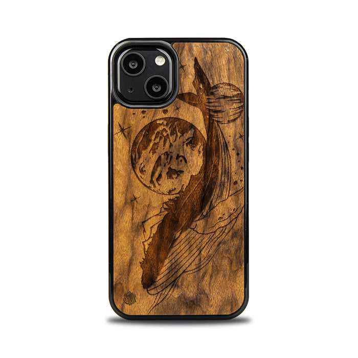 iPhone 13 Handyhülle aus Holz - Cosmic Whale