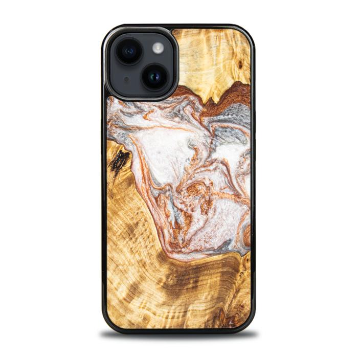 iPhone 14 Plus Handyhülle aus Harz und Holz - Synergy#E5
