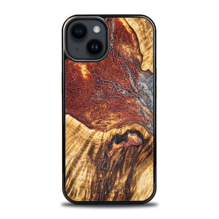 iPhone 14 Plus Handyhülle aus Harz und Holz - Synergy#E9