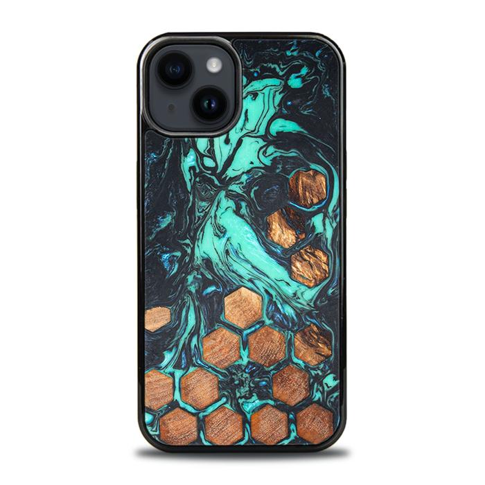 iPhone 14 Plus Handyhülle aus Harz und Holz - Synergy#F23