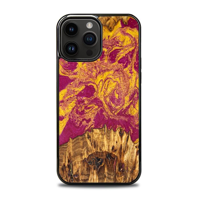 iPhone 14 Pro Max Handyhülle aus Harz und Holz - Synergy#E11