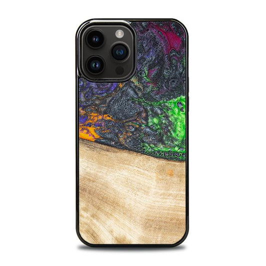 iPhone 14 Pro Max Handyhülle aus Harz und Holz - Synergy#F10