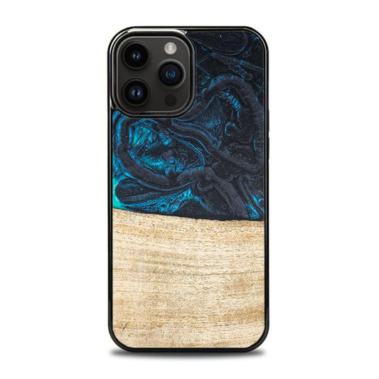 iPhone 14 Pro Max Handyhülle aus Harz und Holz - Synergy#F13