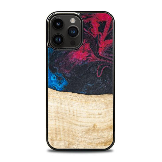 iPhone 14 Pro Max Handyhülle aus Harz und Holz - Synergy#F14