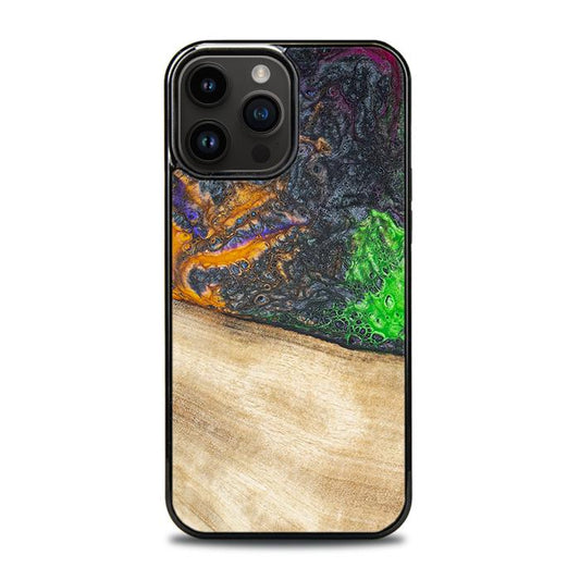 iPhone 14 Pro Max Handyhülle aus Harz und Holz - Synergy#F15