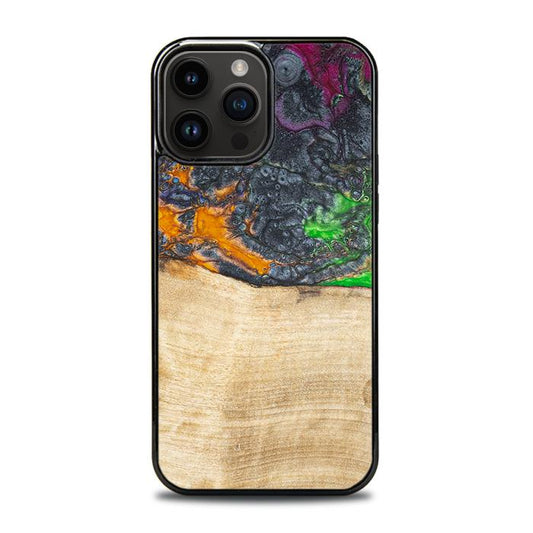 iPhone 14 Pro Max Handyhülle aus Harz und Holz - Synergy#F16