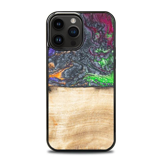 iPhone 14 Pro Max Handyhülle aus Harz und Holz - Synergy#F2
