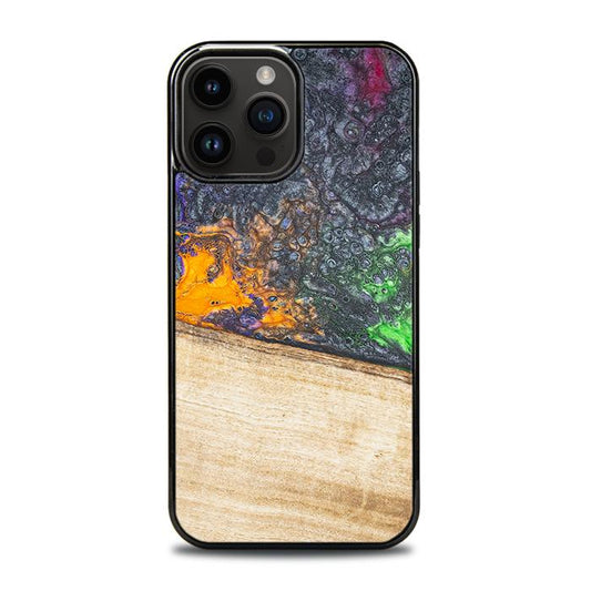 iPhone 14 Pro Max Handyhülle aus Harz und Holz - Synergy#F20