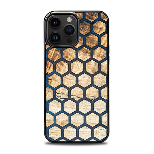 iPhone 14 Pro Max Handyhülle aus Harz und Holz - Synergy#F36