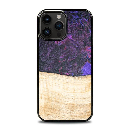 iPhone 14 Pro Max Handyhülle aus Harz und Holz - Synergy#F4