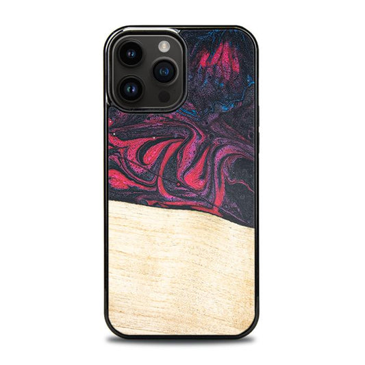 iPhone 14 Pro Max Handyhülle aus Harz und Holz - Synergy#F5