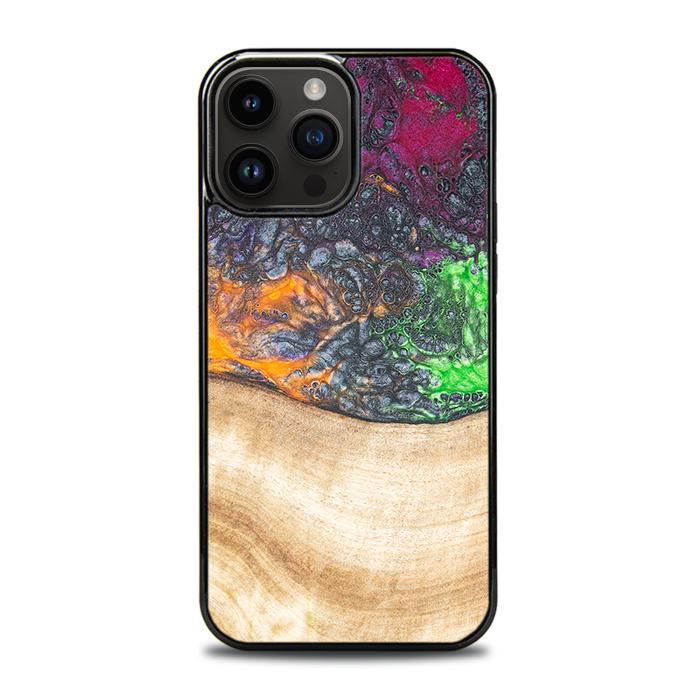 iPhone 14 Pro Max Handyhülle aus Harz und Holz - Synergy#F6