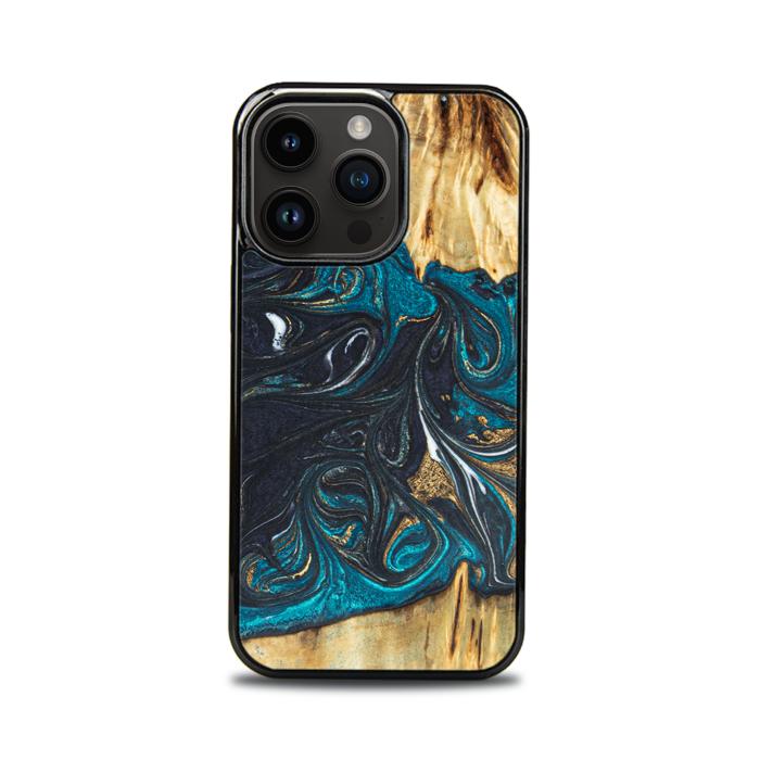 iPhone 14 Pro Handyhülle aus Harz und Holz - SYNERGY#E1