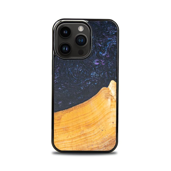 iPhone 14 Pro Handyhülle aus Harz und Holz - Synergy#F37
