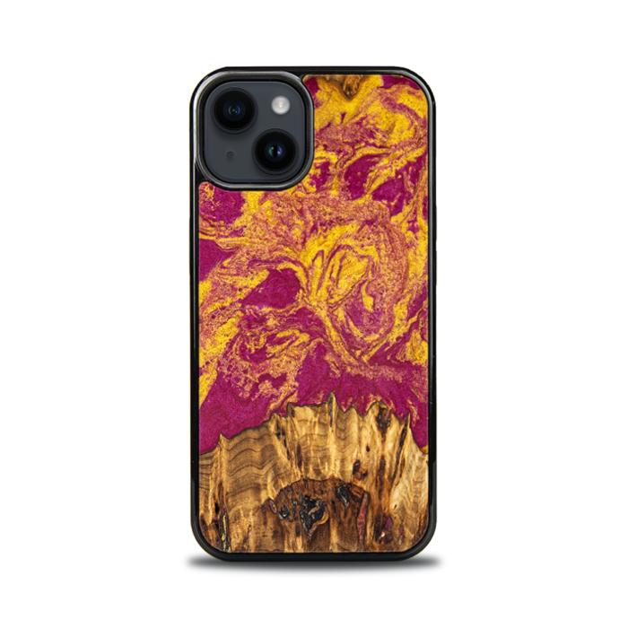 iPhone 14 Handyhülle aus Harz und Holz - Synergy#E11