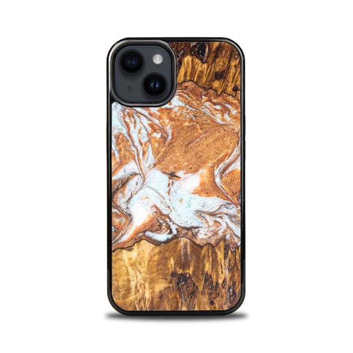 iPhone 14 Handyhülle aus Harz und Holz - Synergy#E18