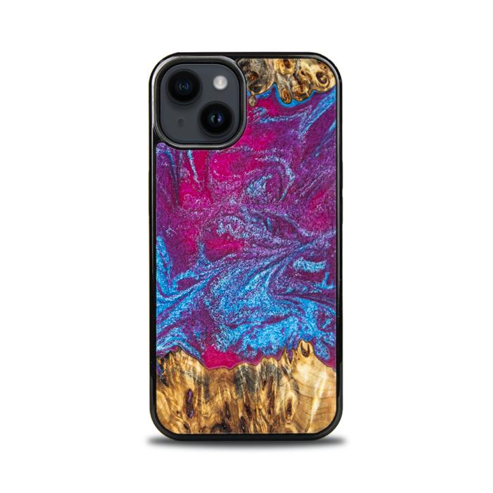 iPhone 14 Handyhülle aus Harz und Holz - Synergy#E3