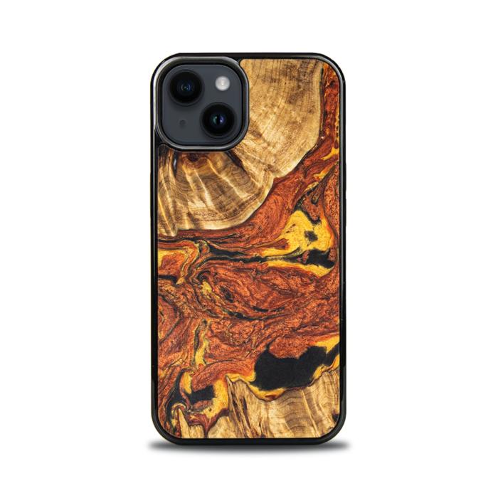 iPhone 14 Handyhülle aus Harz und Holz - Synergy#E6